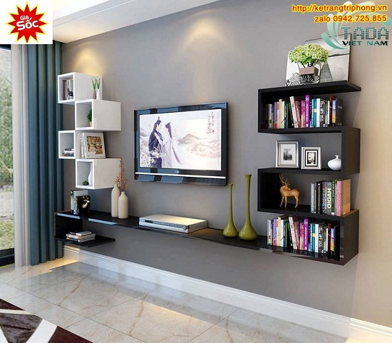 Kệ Gỗ Trang  Trí Treo Tường -TG 43A